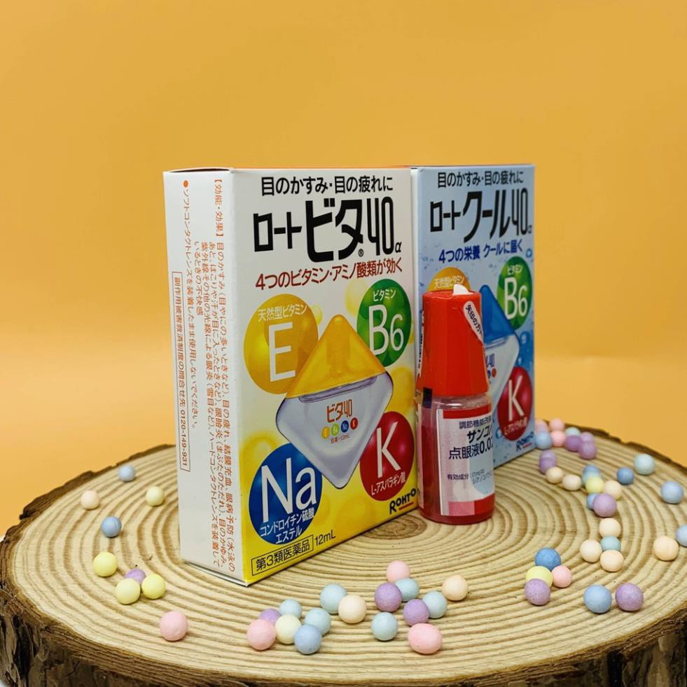 Thuốc nhỏ mắt Rohto Vita 40 Bổ Sung Vitamin 12ml hàng Nhật nội địa Maneki | BigBuy360 - bigbuy360.vn