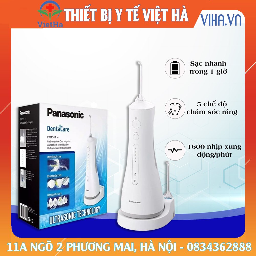 Máy Tăm Nước Du Lịch Cầm Tay PANASONIC EW1511 - Chính Hãng - Bảo Hành Toàn Quốc