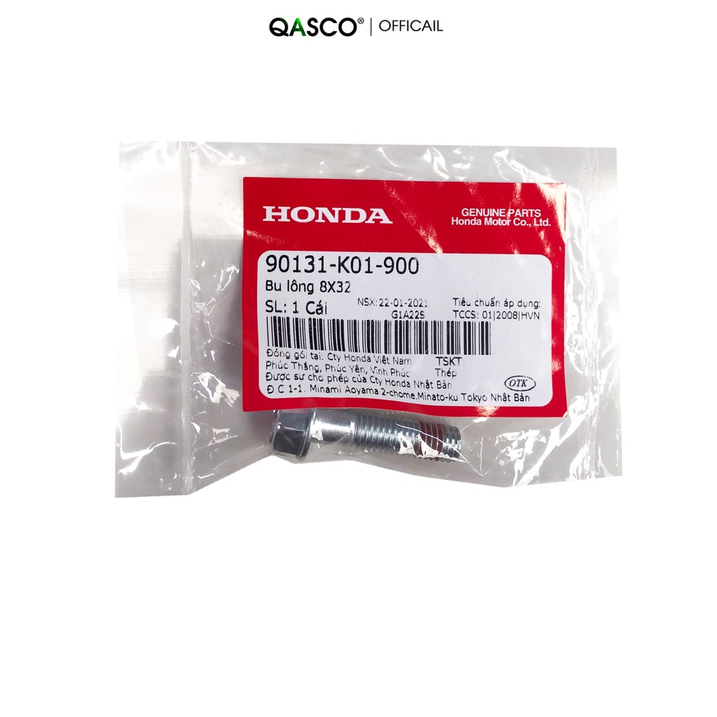 Bu lông HONDA 8x32 dùng chung nhiều xe  QA(90131K01900) _( 1336)