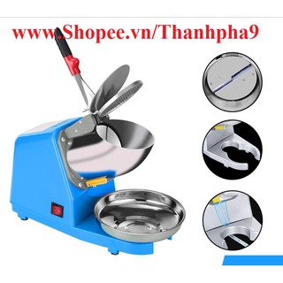 MÁY XAY ĐÁ 2 LƯỠI CẮT, MÁY XAY ĐÁ BÀO 2 DAO CAO CẤP - BÀO ĐÁ LÀM SIRO
