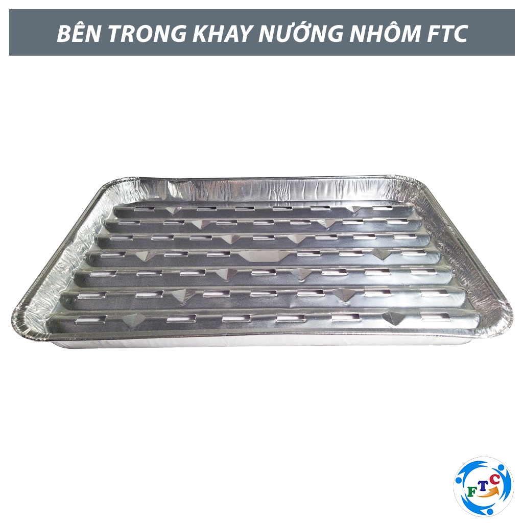 Khay nhôm Ftc set 10 khay nướng dùng 1 lần hàng chính hãng cực tiện lợi MS340