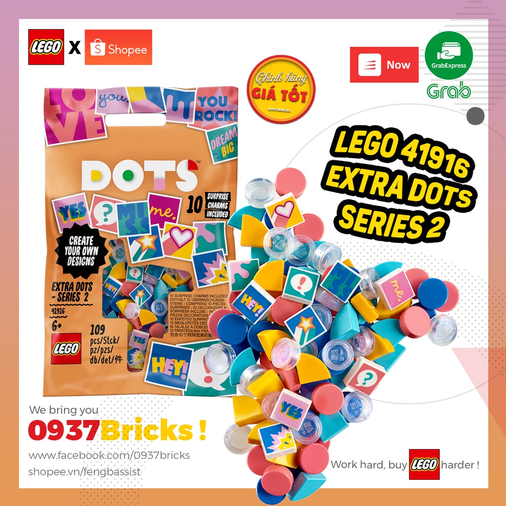 [SẴN HÀNG] Lego DOTS 41916 Extra Dots Series 2