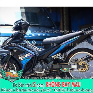 Tem rời exciter 135 lc đen xanh 2021 -1