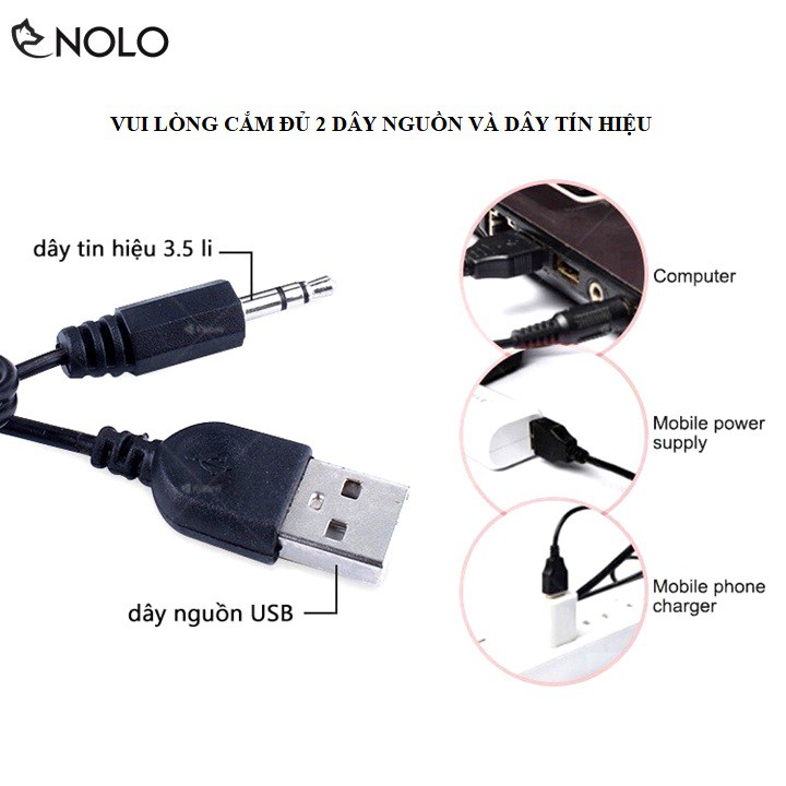 Bộ Loa Vi Tính 2.0 Kisonli Model A606 Công Suất 6W Chất Liệu Nhựa ABS Đầu Vào 3.5 Dùng Nguồn USB 5V