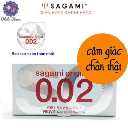 BAO CAO SU SAGAMI ORIGINAL HÀNG NHẬT BẢN CHÍNH HÃNG - HỘP 02 CÁI - SIÊU SIÊU MỎNG TẠO CẢM GIÁC CHÂN THỰC NHẤT