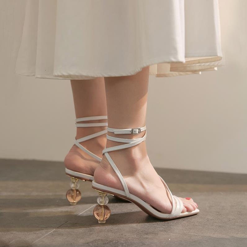 🖊 Giày Sandal DILY Gót Độc Lạ Quai Mảnh Cao 7cm_AA0277