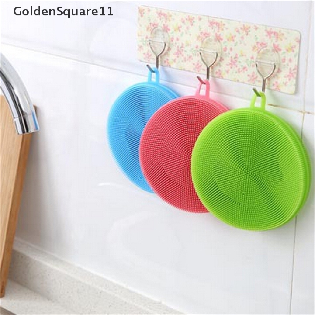 11 Miếng Rửa Chén Bằng Silicone Chống Vi Khuẩn Tiện Dụng