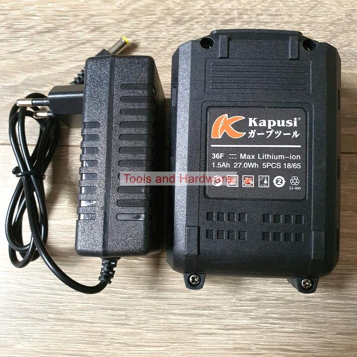 [Ảnh thật] [Chính hãng] Máy khoan pin hãng Kapusi Japan cao cấp 36V, 25 CẤP TRƯỢT, Mô tơ lõi đồng, Bảo hành 12 tháng