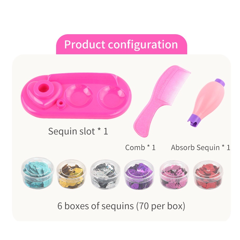 Hair Styling Decoration Kit Bling Diamond Stapler 180 Gems Drill Stickers Machine DIY  Crystal Paste Tool Phone Shell
