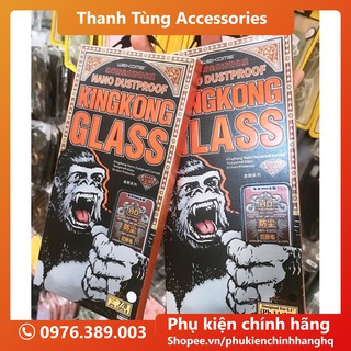Kính cường lực KINGKONG 3D Chống Bụi Màng Loa dành cho IPHONE từ 7PL Đến XSMAX