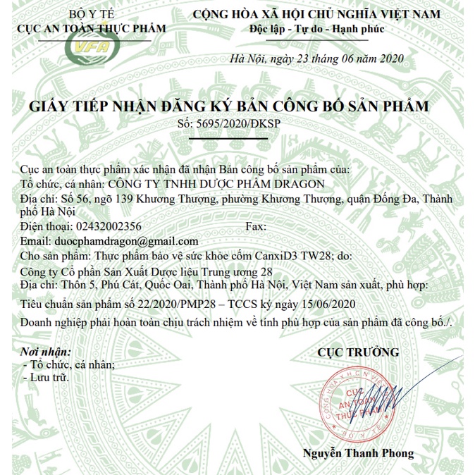 Cốm Canxi D3 TW28, hỗ trợ bổ sung canxi cho cơ thể