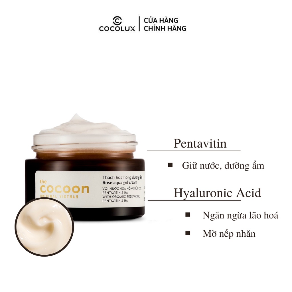 Thạch Hoa Hồng Dưỡng Ẩm Cocoon 100ml