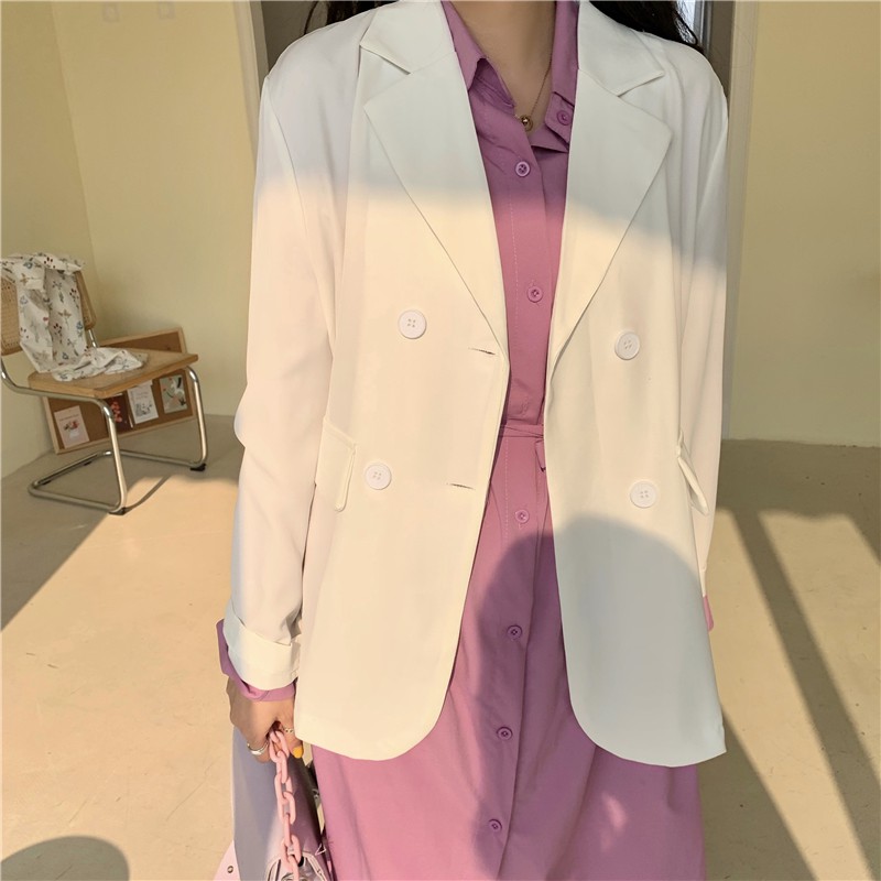 Áo Blazer Hàn Quốc dáng suông trẻ trung | BigBuy360 - bigbuy360.vn