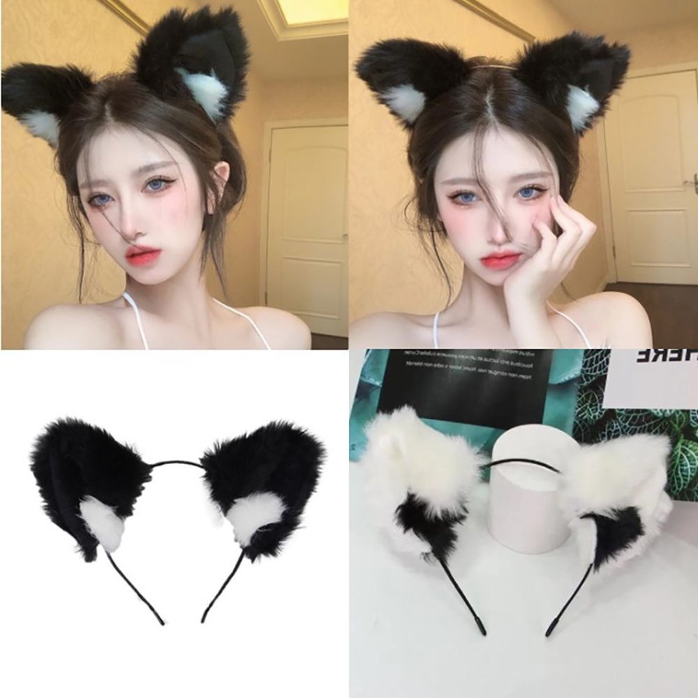 Cài tóc hình tai mèo dễ thương nhiều màu sắc dùng hóa trang cho nữ