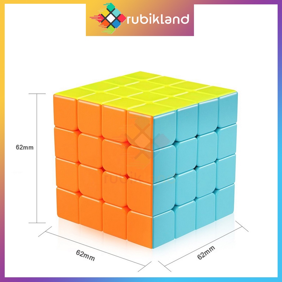 Rubik 4x4 QiYi QiYuan S Rubic 4 Tầng Stickerless Không Viền Cao Cấp Đồ Chơi Trí Tuệ