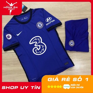 [CAO CẤP] Áo Bóng Đá, Đá Banh CLB CHELSEA Xanh Sân Nhà Chất Polyester, Hàng Thailand Thi Đấu HỒNG ÂN SPORTS