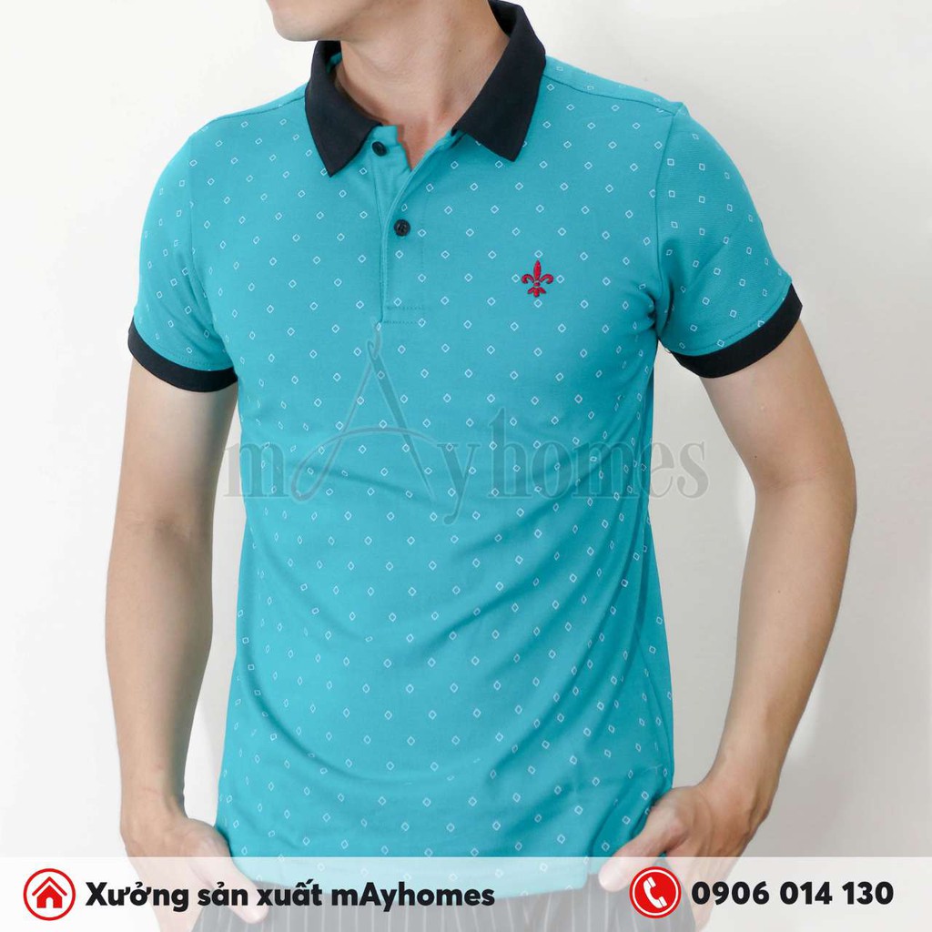 Áo thun polo cá sấu cao cấp giá rẻ, vải thấm hút mồ hôi tốt, cổ bẻ ngắn tay mã AT107 | BigBuy360 - bigbuy360.vn
