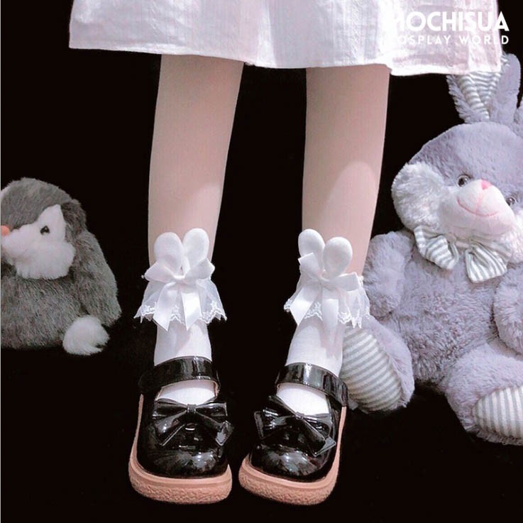 Tất Vớ Tai Thỏ Lolita Gắn Nơ Dễ Thương - TB006