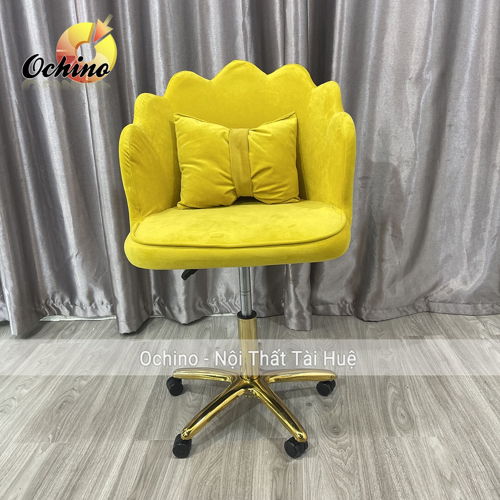 Ghế Makeup, Ghế Xoay Spa Phun Săm Mẫu Vương Miện Chân Vàng Sao Cao Cấp ( Ảnh Thật Và Video).