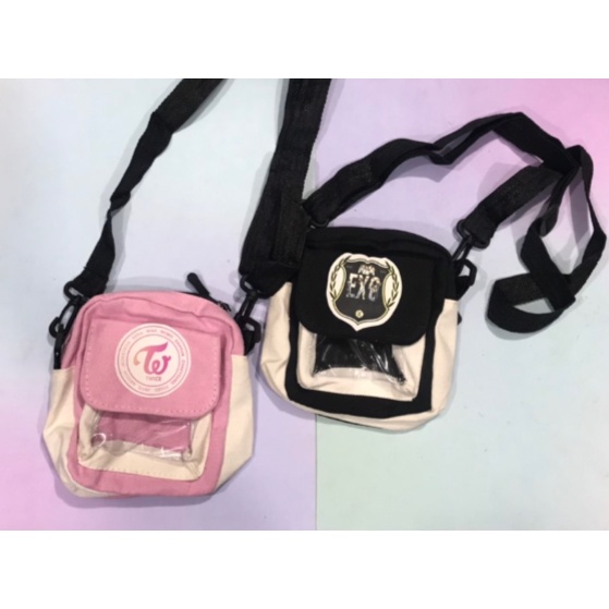 túi trong suốt twice wanna one exo TCVII15 ita bag túi đeo chéo cute dễ thương hot trend thần tượng hoạt hình idol