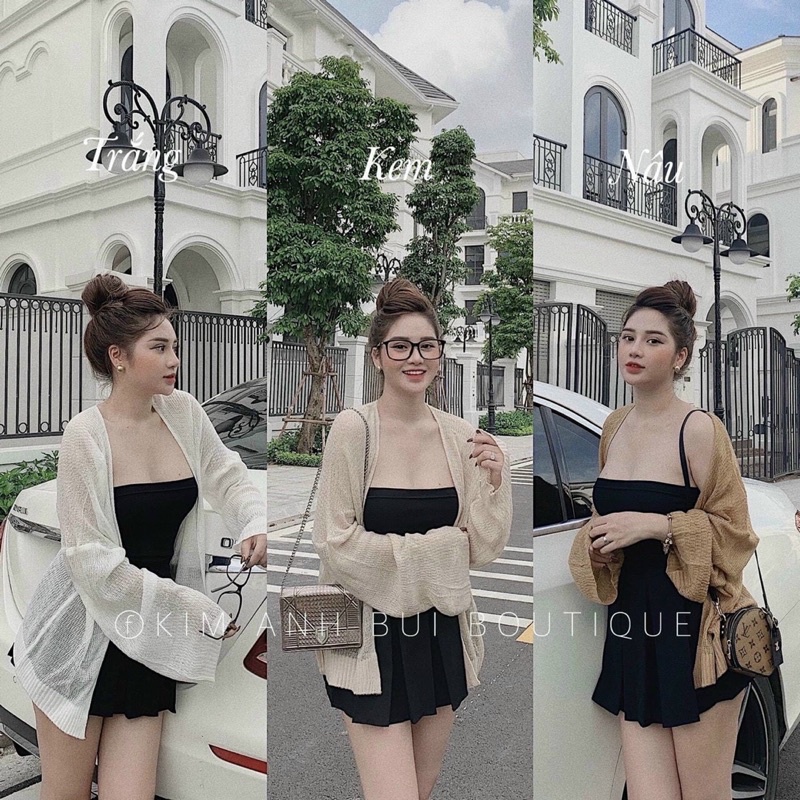 HOT! ÁO KHOÁC CARDIGAN, Áo choàng len, áo khoác len nữ mỏng hàng len quảng châu đẹp