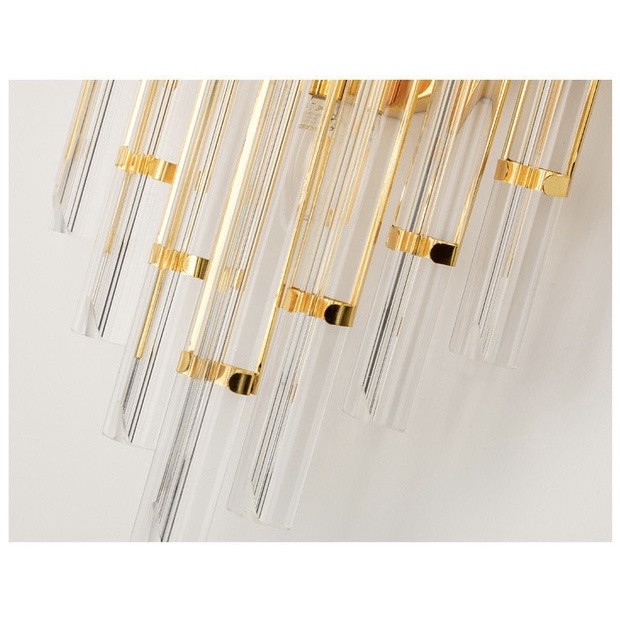 Đèn tường pha lê decor sang chảnh, Đèn hắt trang trí hiện đại