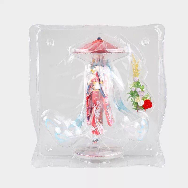 Đồ trang trí Nhân Vật Yukata Mặc Kimono Anime Hatsune Miku Cỡ 1/8
