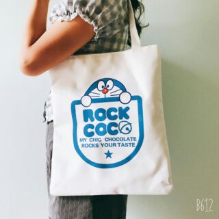 Túi vải tote hình Doremon siêu dễ thương