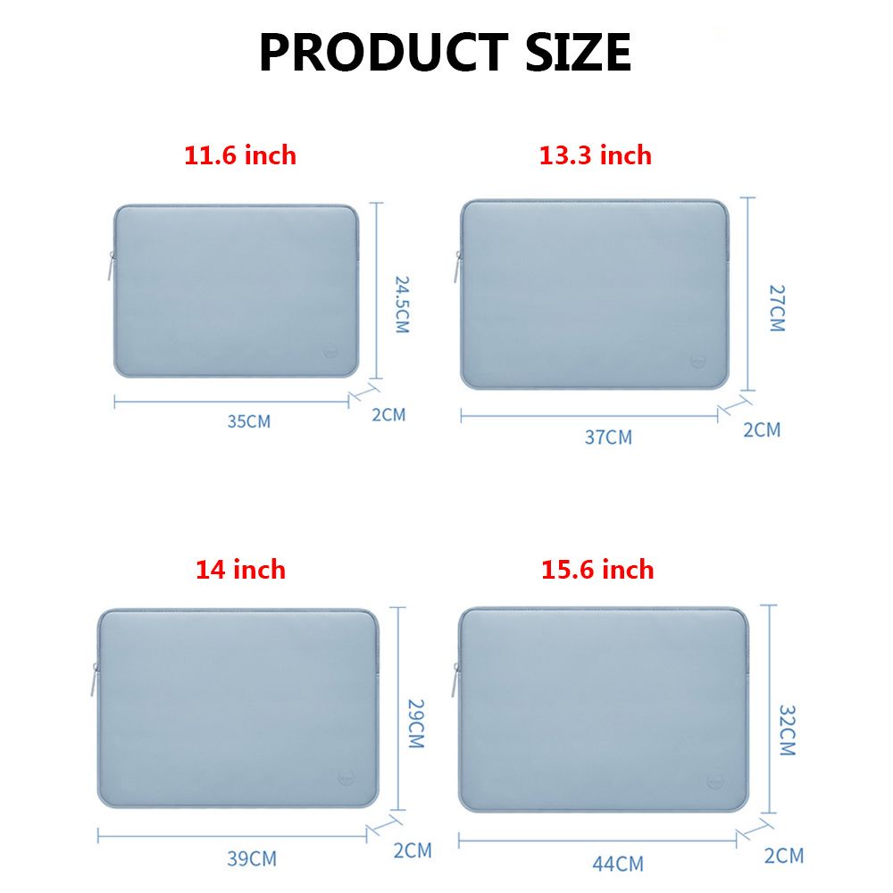 Túi da pu nhung mềm đựng laptop chống sốc 13 14 15 inch
