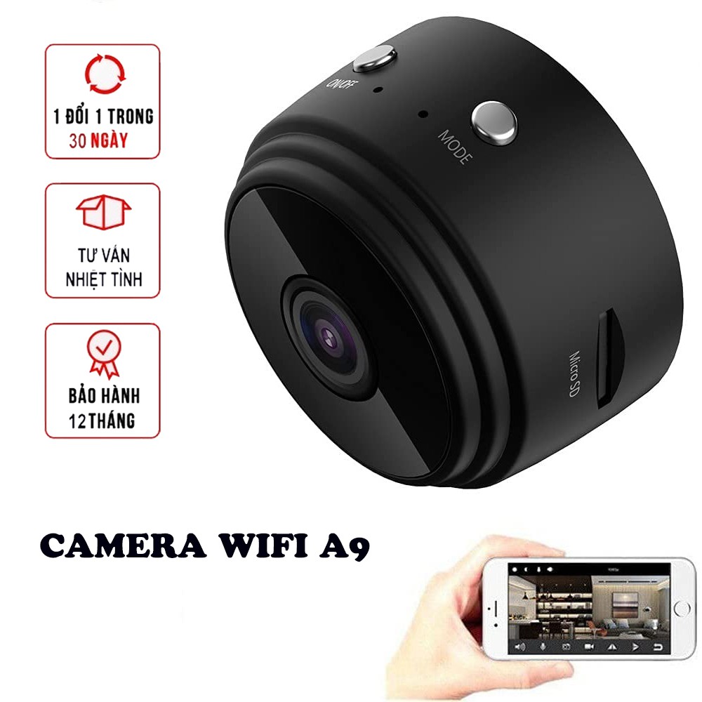 [BH 12 THÁNG] Camera Trong Nhà - Camera Giám Sát Wifi Độ Nét Cao Giá Rẻ, Đế Xoay 360 Độ, Có App Theo Dõi