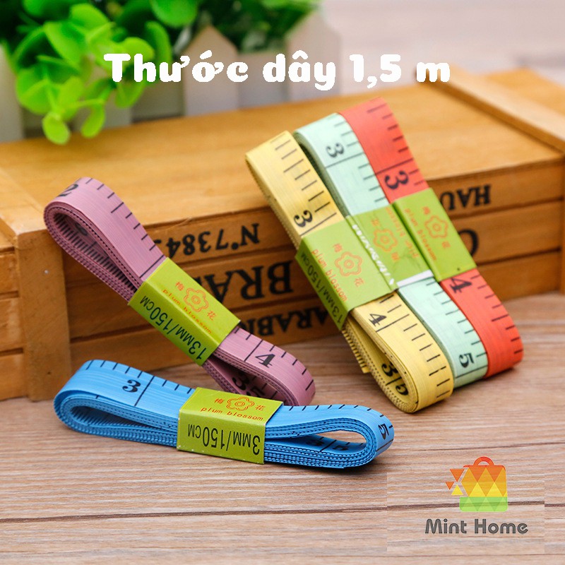 Thước dây cuộn đo eo mini, thước đo chiều cao cho bé 150cm, may quần áo