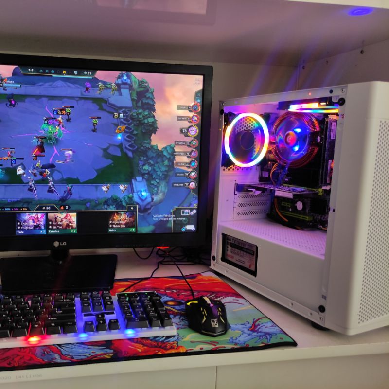 Cây case Giả Lập và chơi game đẹp like new ram 8GB vga rời