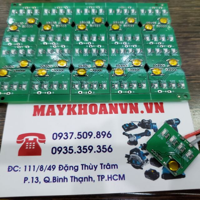 10 MẠCH BÁO DUNG LƯỢNG PIN MAKITA 14/18V