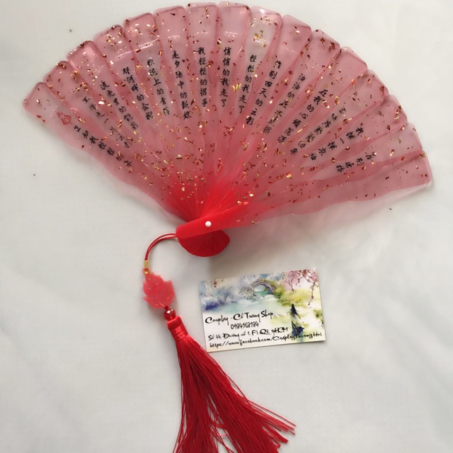 Quạt resin có chữ