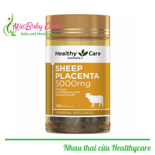 [ Chính Hãng ] Nhau Thai Cừu Sheep Placenta 5000mg Healthy Care 100 viên Úc