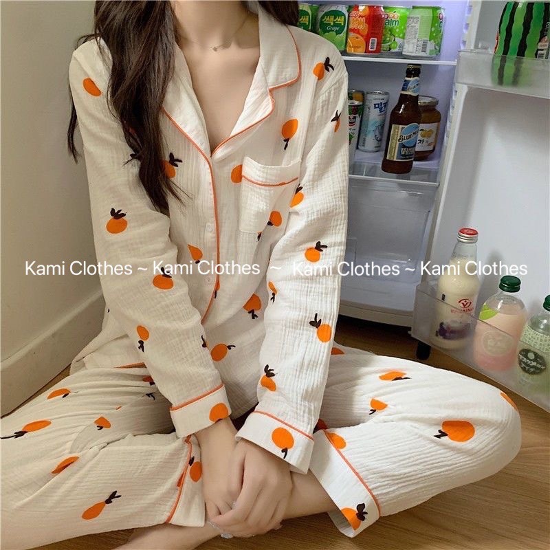 Bộ pijama chất xô dài tay, set pijama nhiều hình - KAMI Clothes | BigBuy360 - bigbuy360.vn