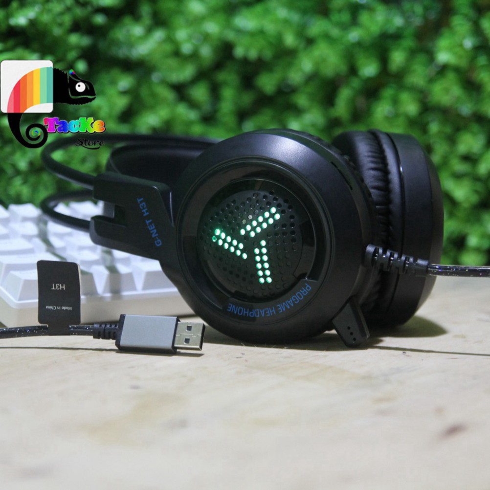 Tai Nghe Gaming GNET H3T Có Mic, Màu đen, G-Net H3T Gaming Headphone