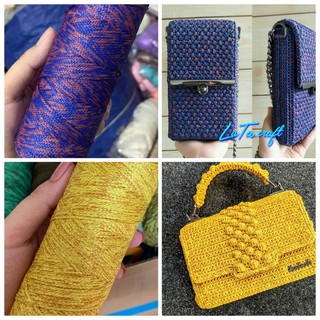 Sợi dệt màu loang 2mm (cuộn 100gr)