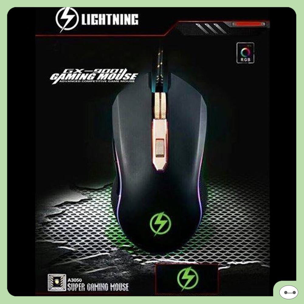 [Mã SKAMSALE03 giảm 10% đơn 200k] CHUỘT LIGHTNING GX9001 LED RGB