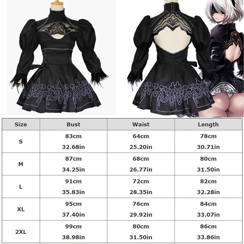 Bộ Đồ Hóa Trang Nier Automata 2b Yorha No.2