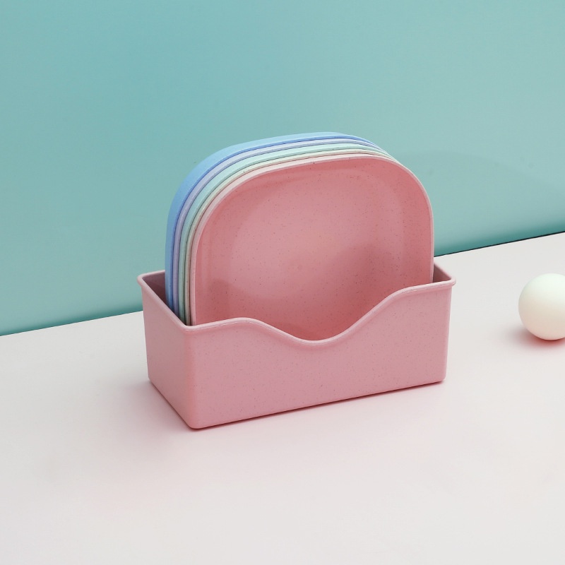 Đĩa vuông đựng thức ăn chống rơi phong cách Bắc Âu