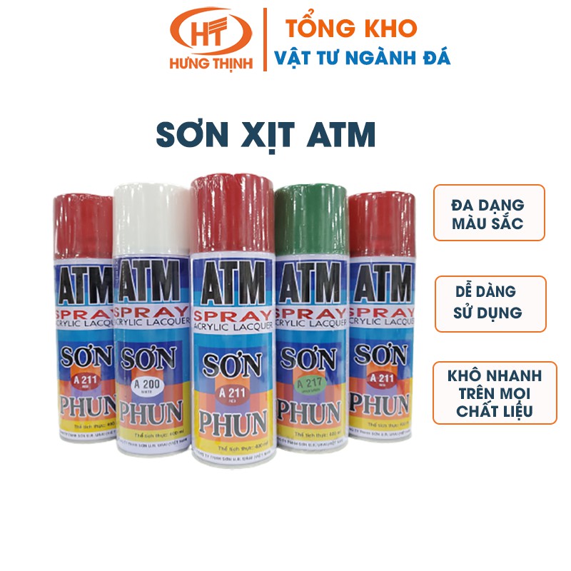 Sơn xịt ATM- Sơn phun cầm tay hàng chuẩn giá rẻ