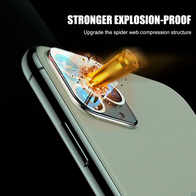 Ống kính máy ảnh iPhone 11 Full Cover Bảo vệ Kính cường lực trong suốt cho iPhone 11 Pro Max Camera Protector Film Back Sticker