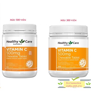 Viên nhai ngậm Healthy Care Vitamin C 500mg Chewable Tablet 500 viên Úc