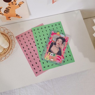 Sticker chữ số trang trí sổ vở DIY