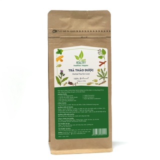 Trà thải độc gan Viet Healthy 150g, thành phần: Lá bạc hà, kế sữa, Bồ công anh, Rễ ngưu bàng, Nghệ, Quế, Bạch đậu khấu