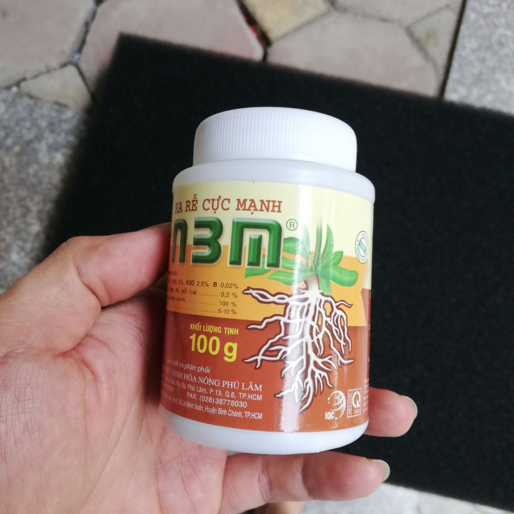 Phân bón lá kích rễ N3M lọ 100g - Chuyên dùng cho hoa lan, hoa hồng, cây trồng, siêu kích rễ N3M.