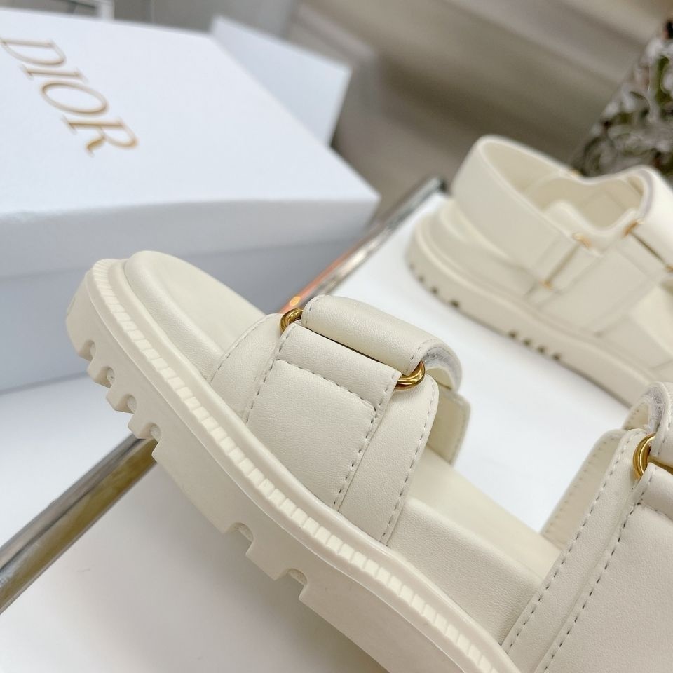 Hàng Có Sẵn Giày Sandal Da Thật Đế Dày Tăng Chiều Cao Phong Cách Âu Mỹ Chất Lượng Cao