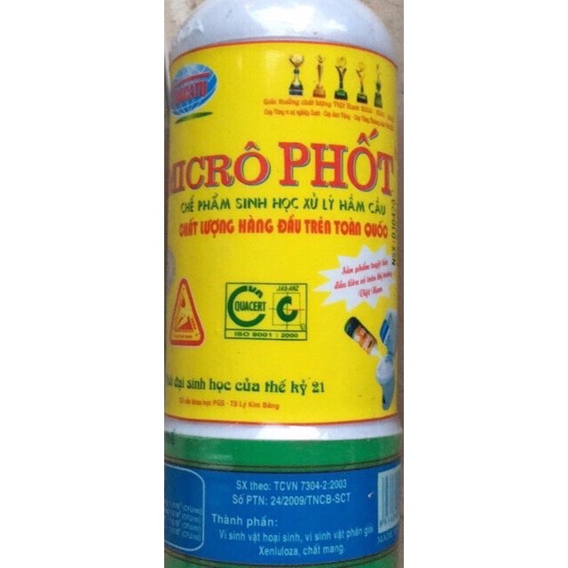 men nước xử lý bể phốt , bồn cầu , khử mùi MICRO PHỐT