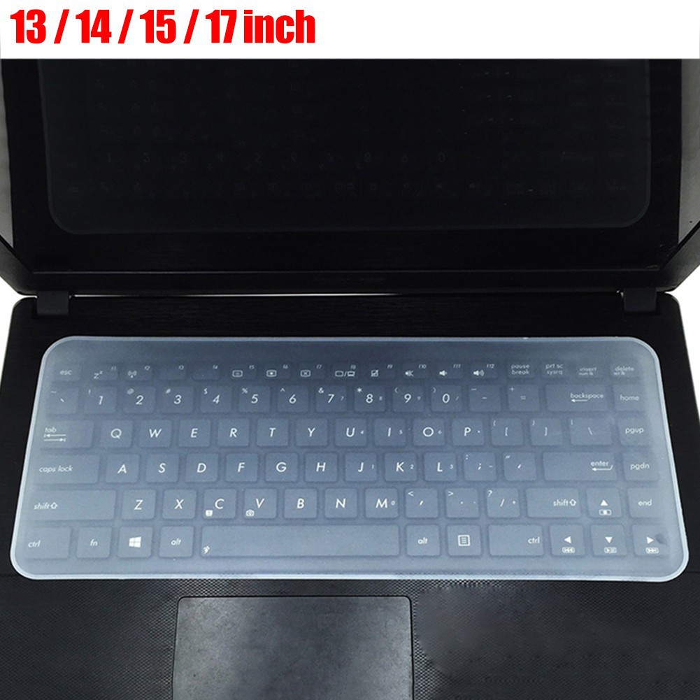 Miếng Dán Bảo Vệ Bàn Phím Trong Suốt Bằng Silicon, Tấm Phủ Chống Bụi - Chống Chất lỏng Cực Tốt Cho Laptop 15 - 17 inch 5.0/Chống Bụi Nước Bằng Silicon Cho Laptop